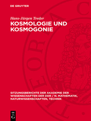 cover image of Kosmologie und Kosmogonie